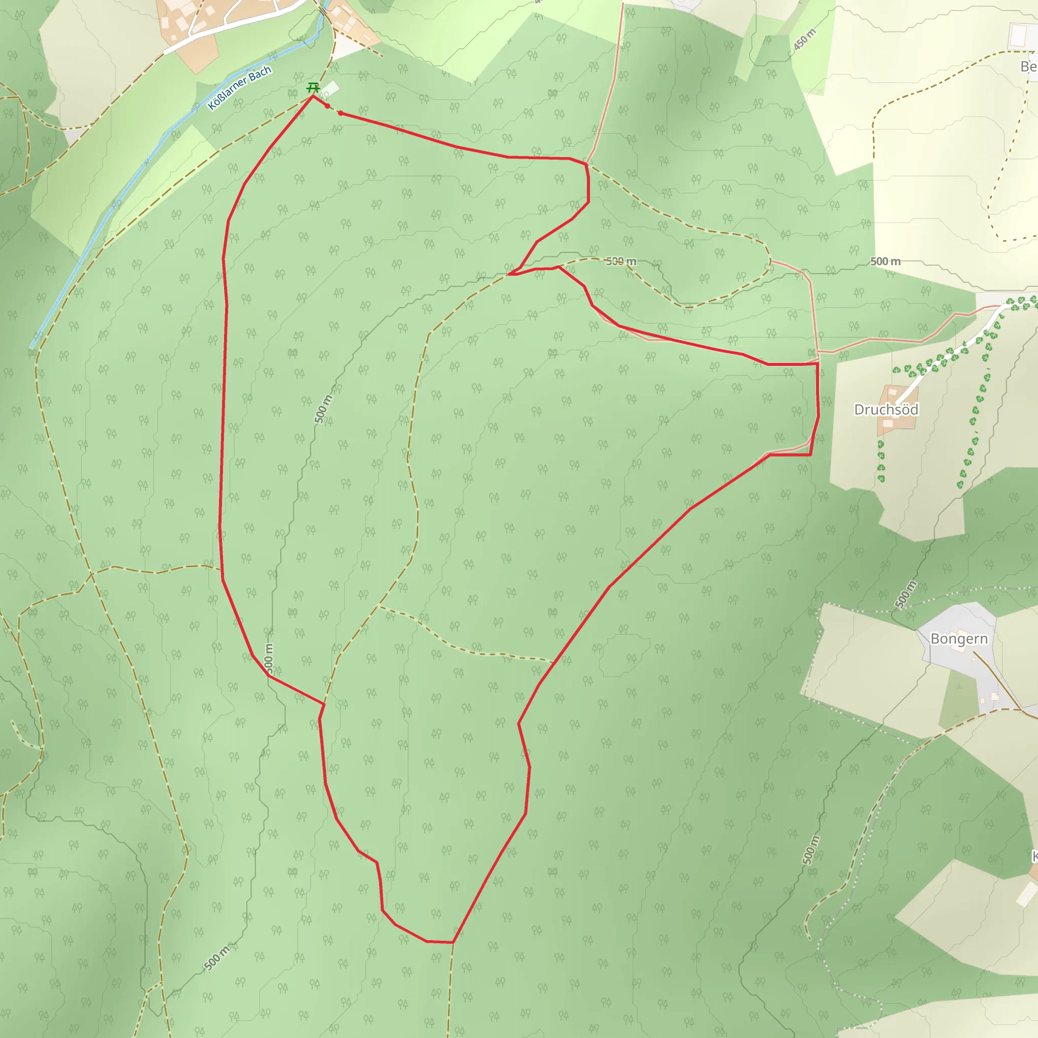 Grafelwald Loop mobile static map