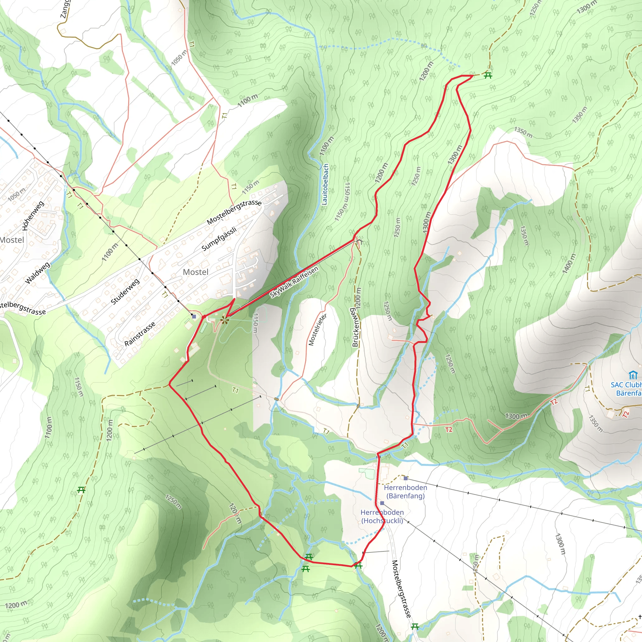 Skywalk mobile static map