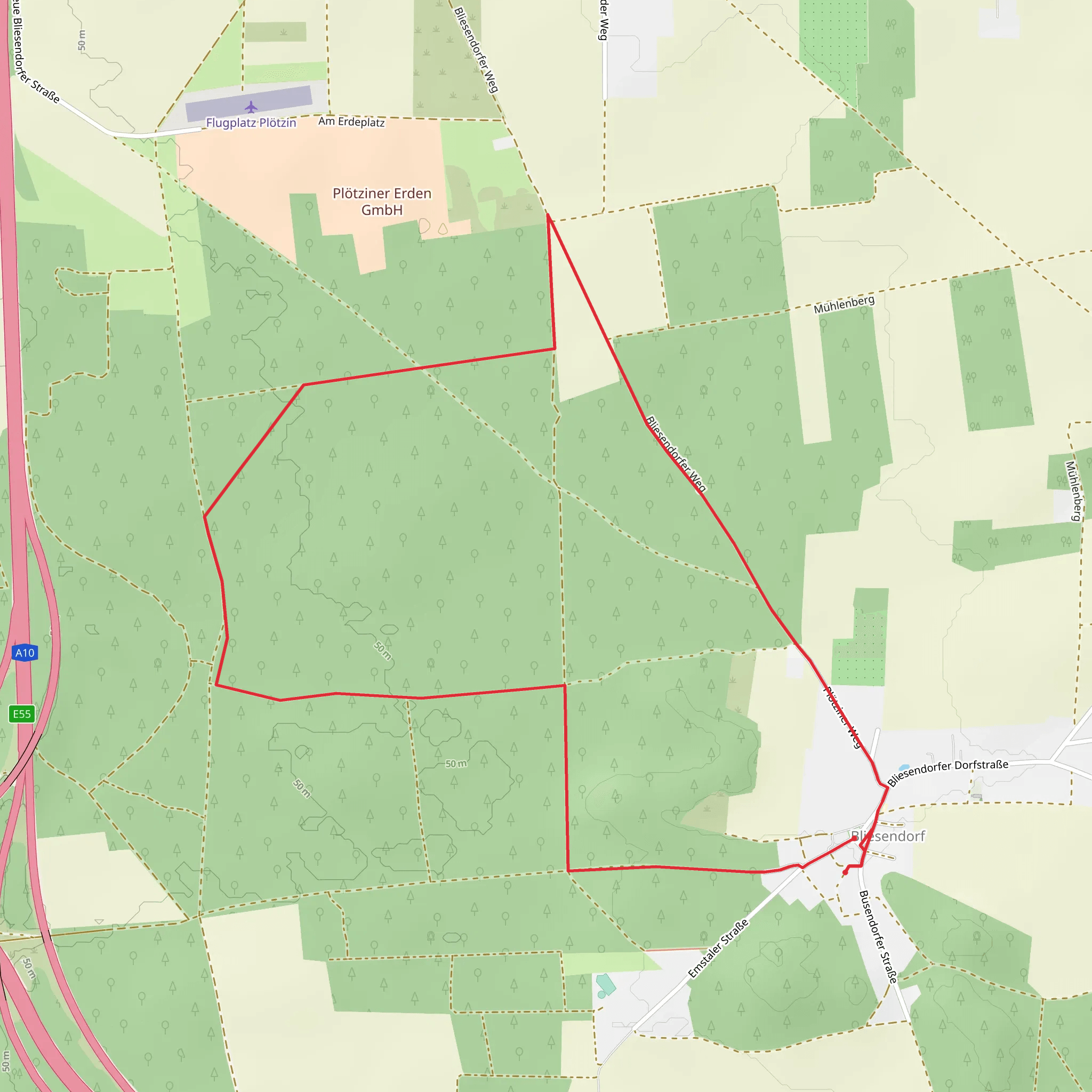 Bliesendorf Loop mobile static map