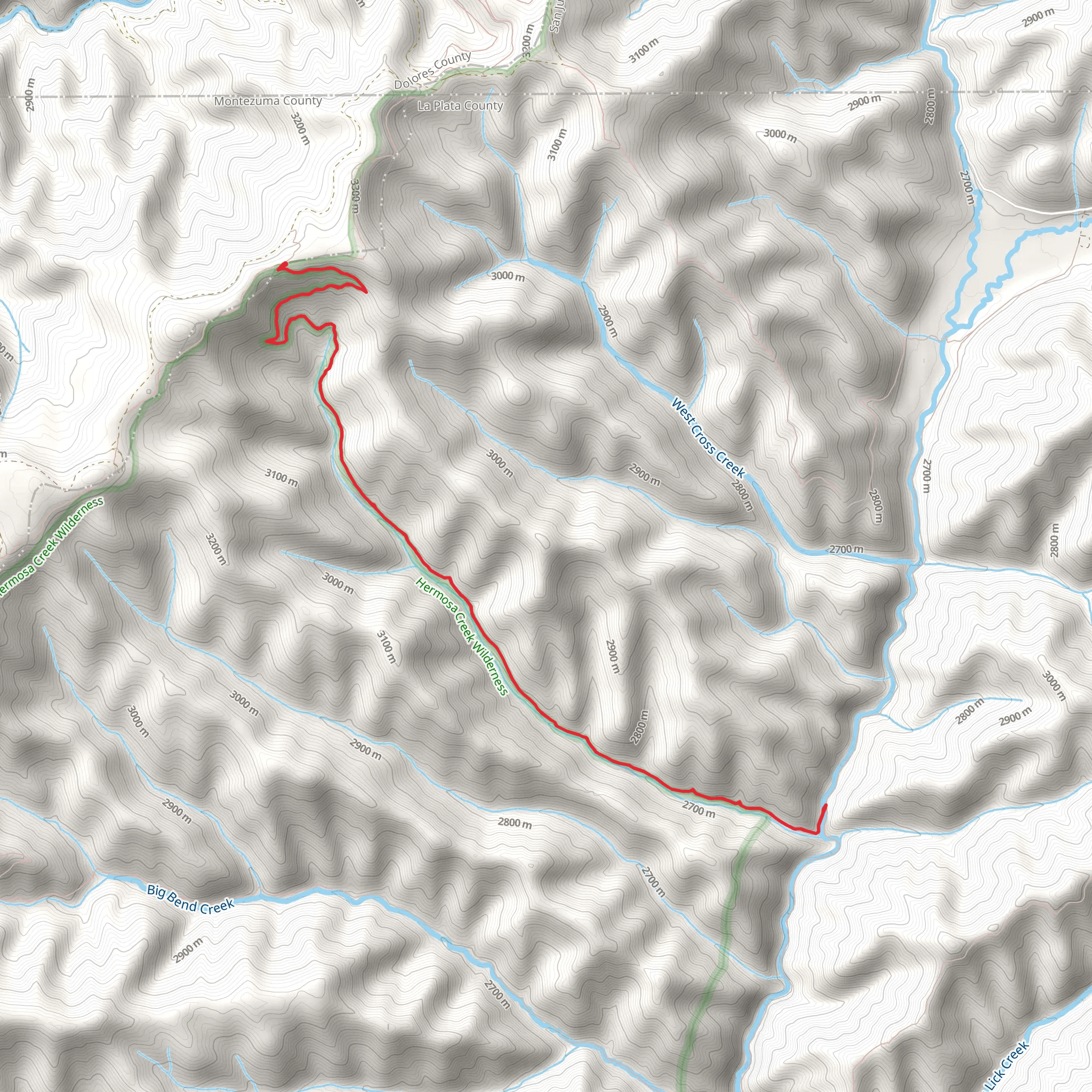 Corral Draw Trail mobile static map
