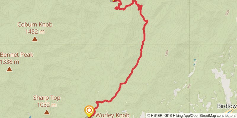Martins Gap via Deep Creek Trail stage 2 Map