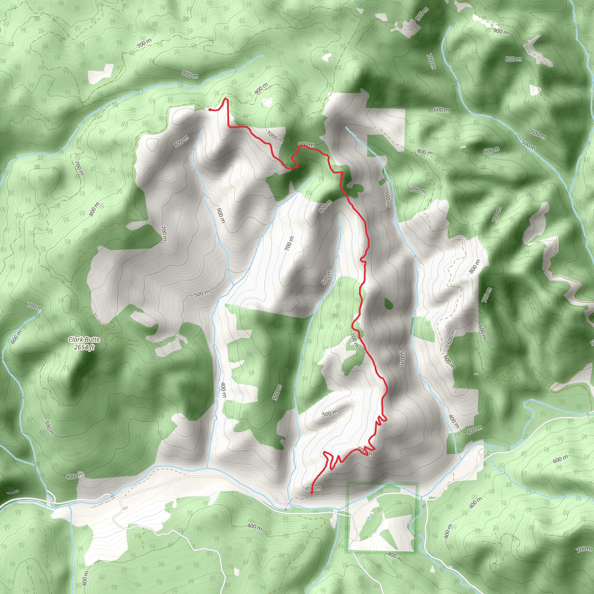 Jones Trail mobile static map