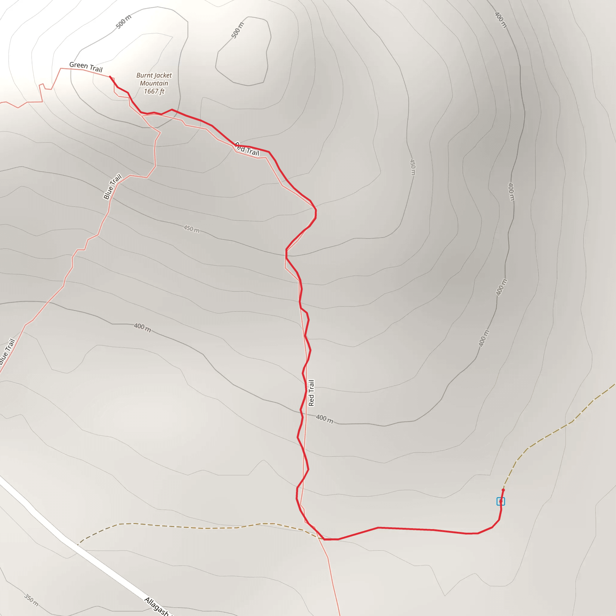 Burnt Jacket Mountain mobile static map