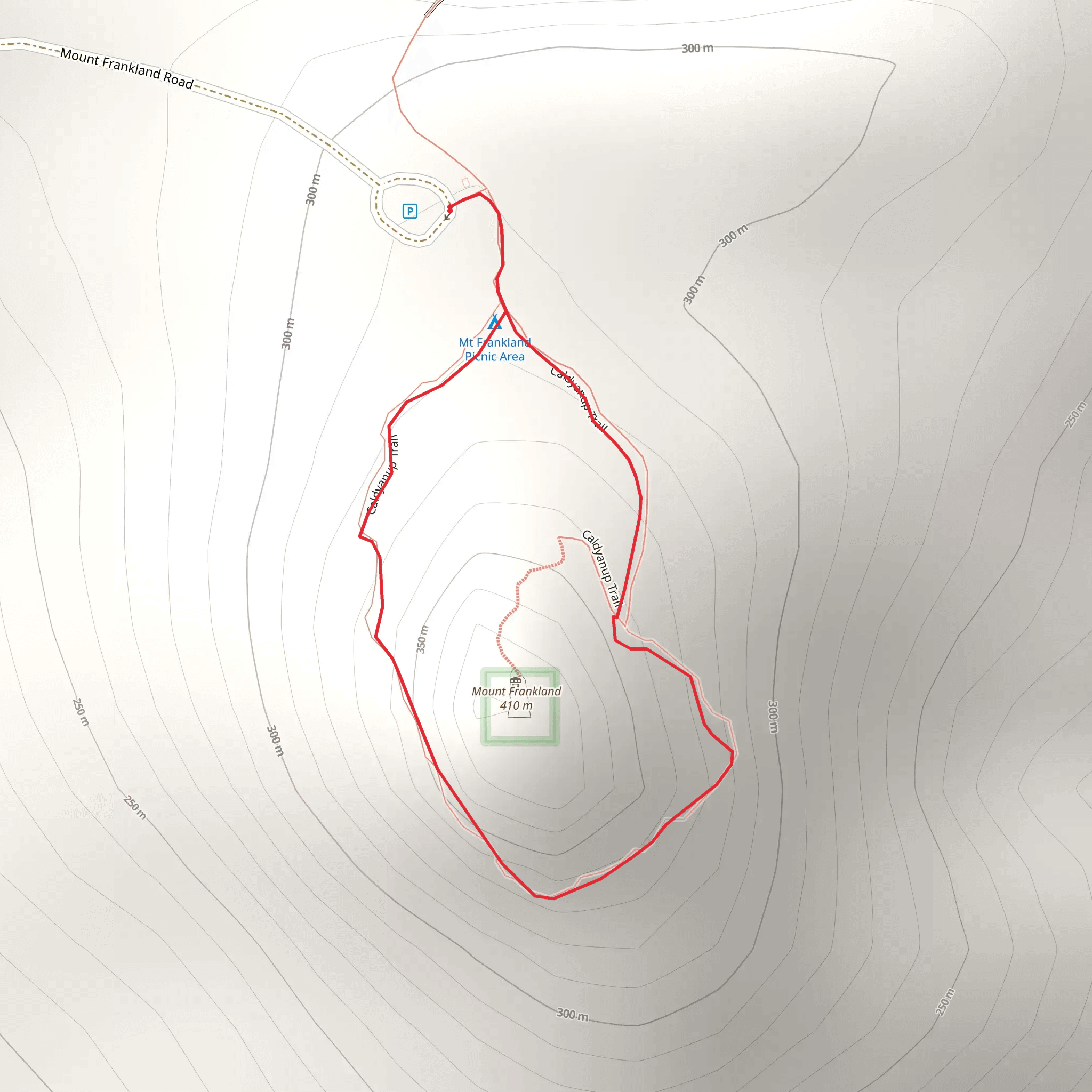 Caldyanup Trail mobile static map