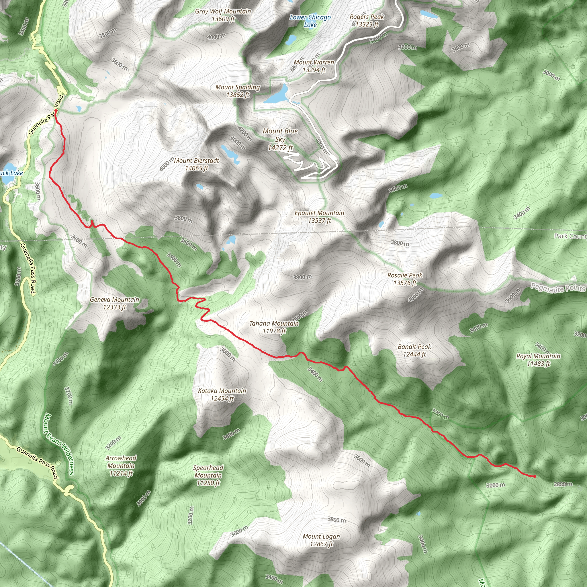 Rosalie Trail mobile static map