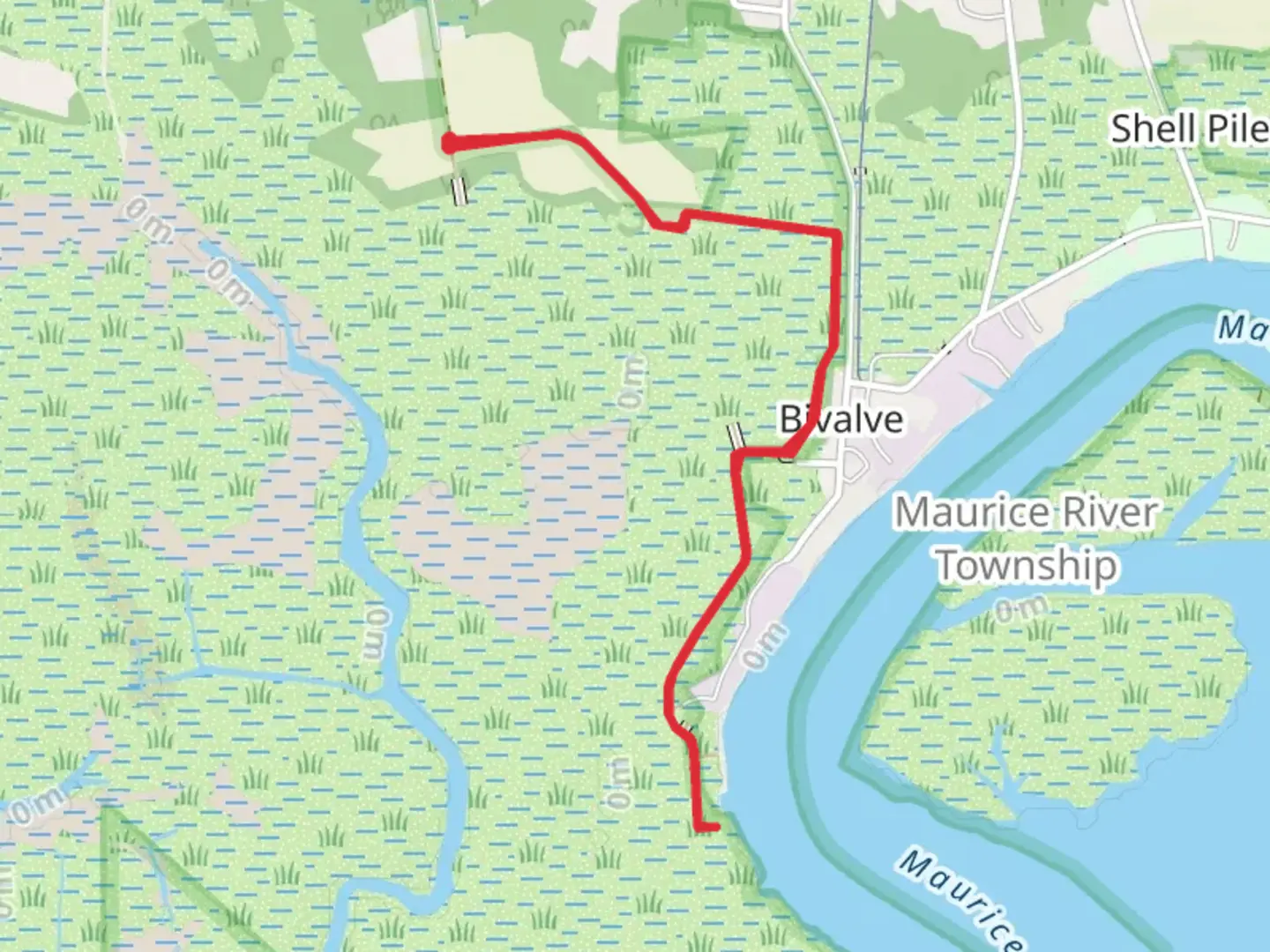 An image depicting the trail Walk to Fauler Island and its surrounding area.