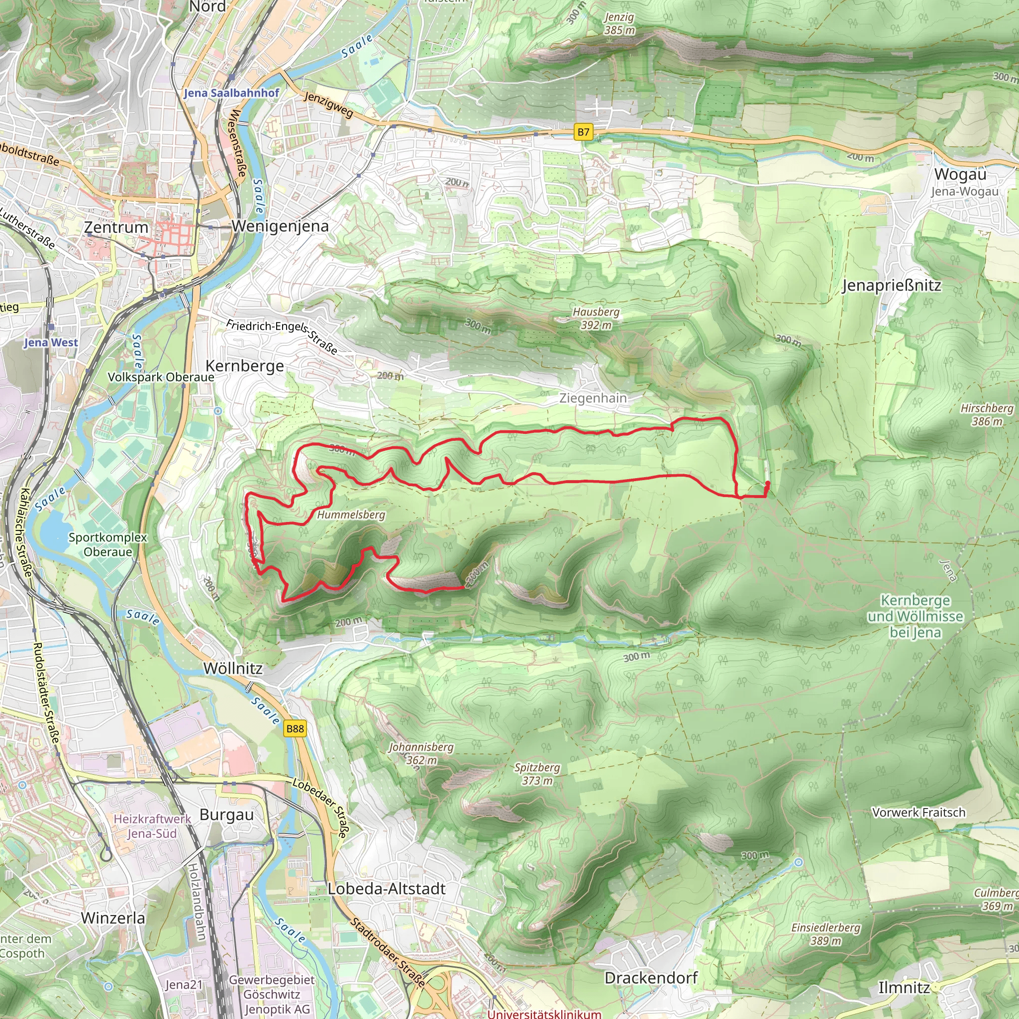 Dietrichstein, Diebeskrippe and Sphendone Loop via Kernberge mobile static map