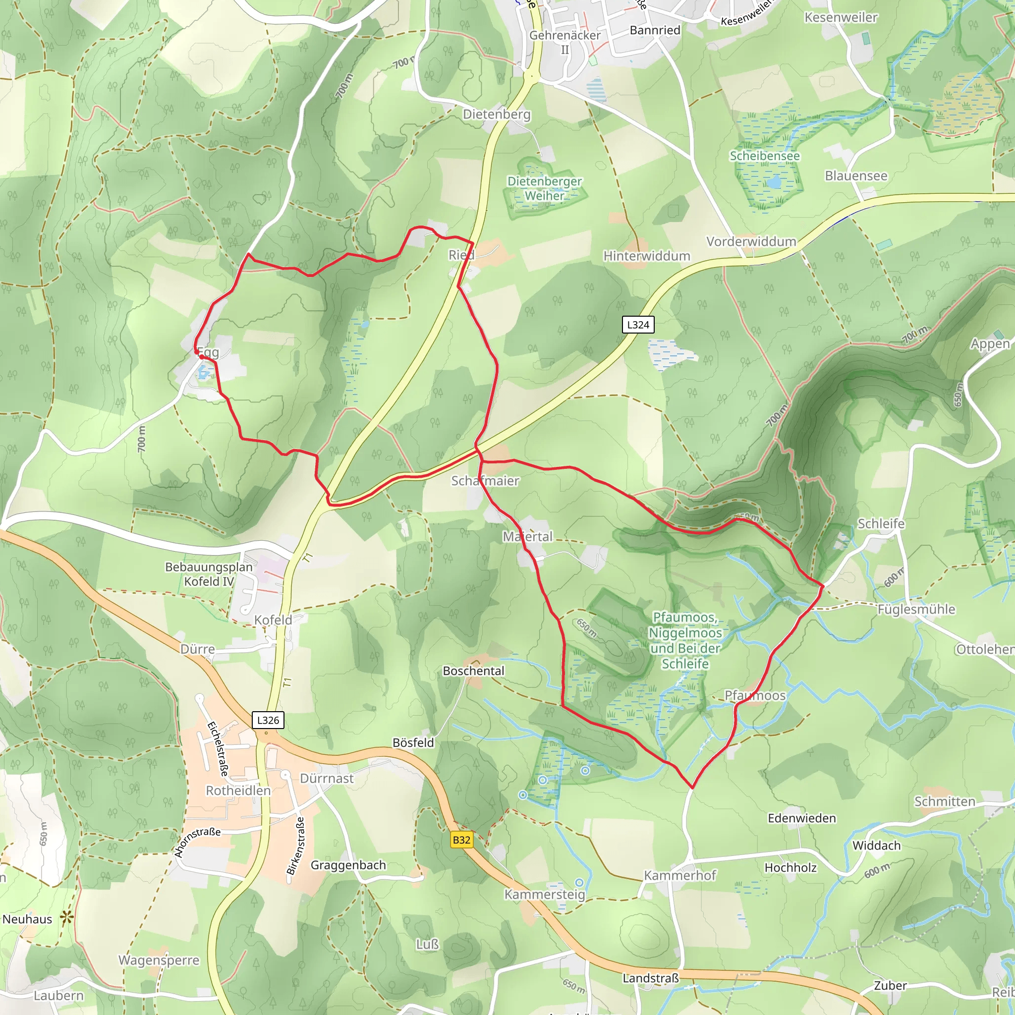 Gemeinde Waldburg mobile static map