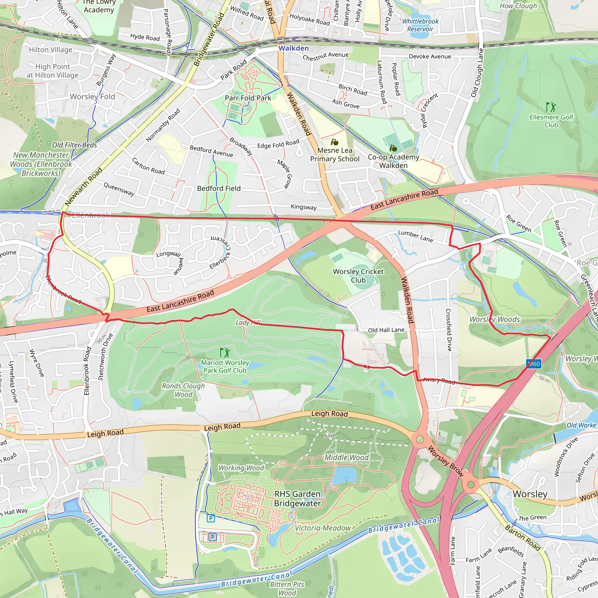 Worsley Loop mobile static map