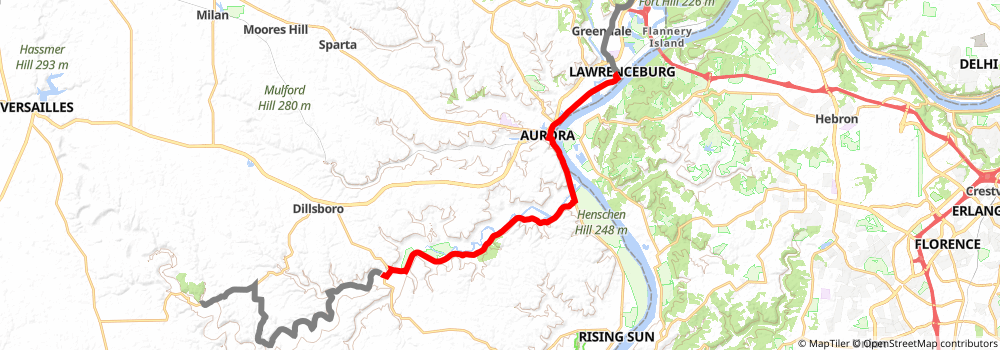 American Discovery Trail South Route stage 89 Map