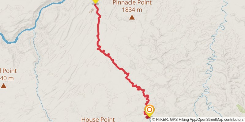 Hayduke Trail stage 9 Map