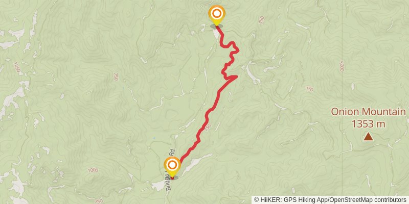 Taylor Creek Trail stage 2 Map