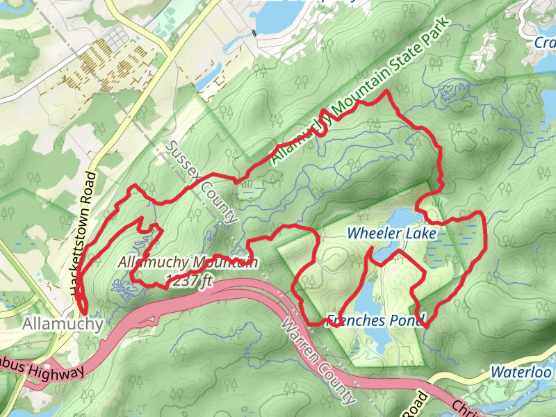 White Trail, Cardiac Trail and Switchback Loop Trail
