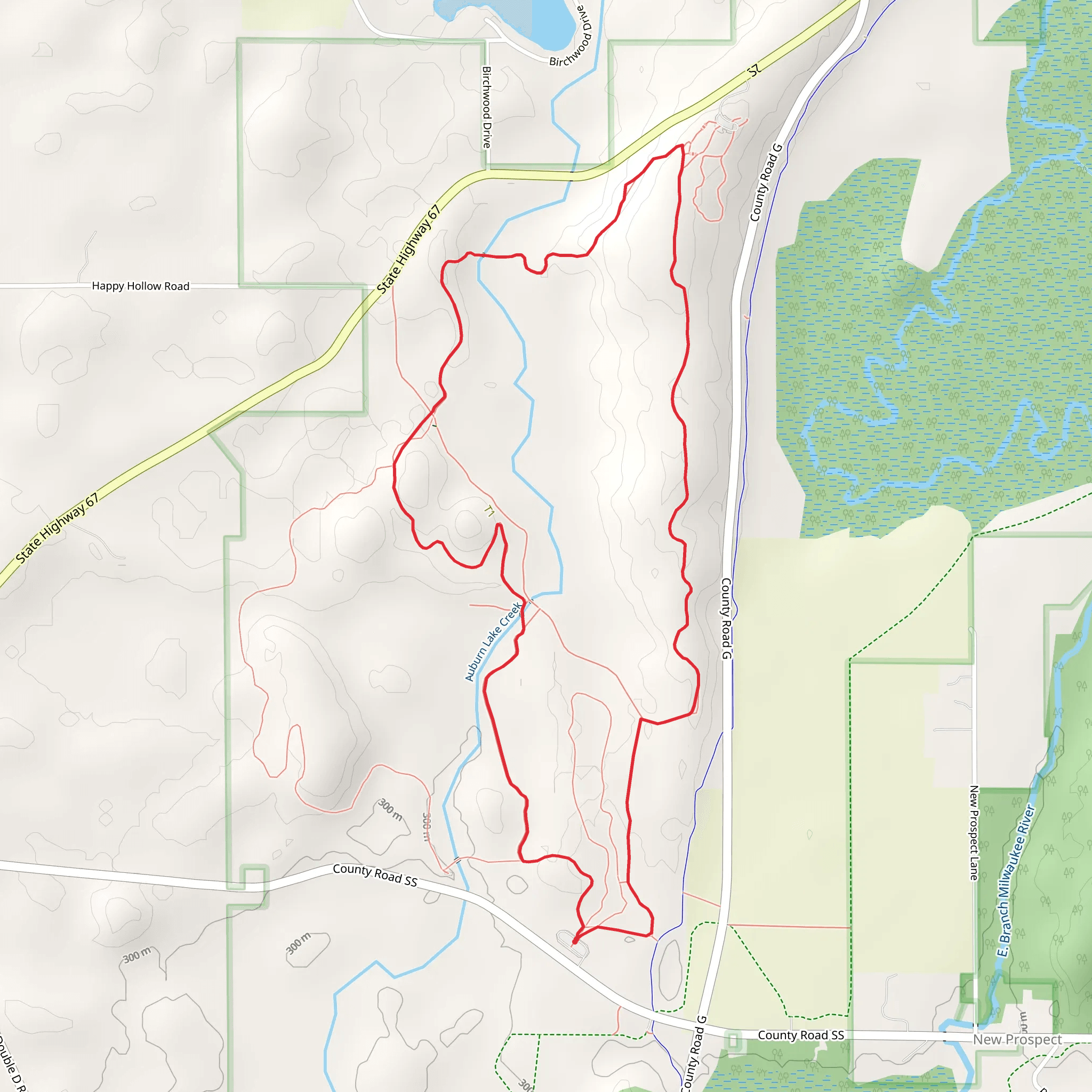 Zillmer Trail - Yellow Loop mobile static map