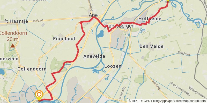 Pieterpad 1 stage 7 Map