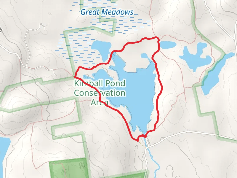 Kimball Pond via Loop Trail