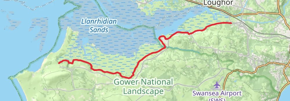 Wales Coast Path stage 62 Map