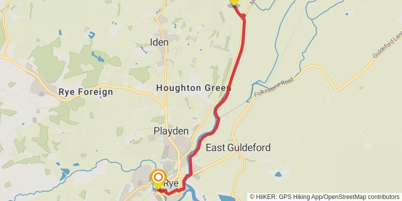 Sussex Border Path stage 12 Map