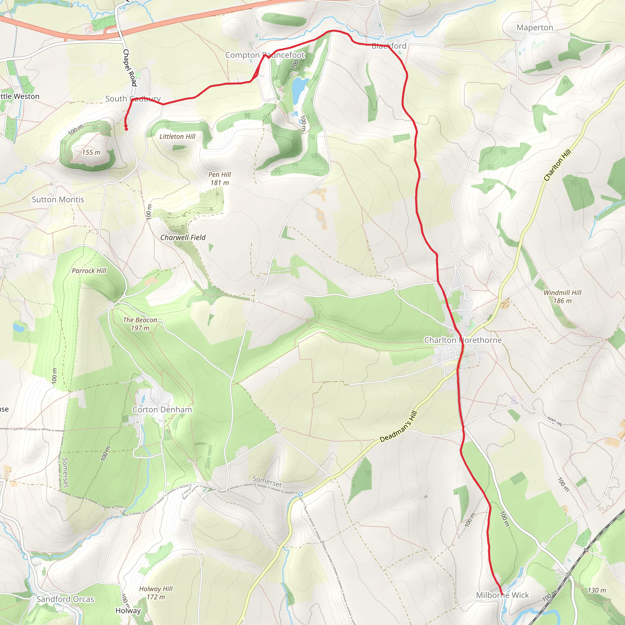 Wick Hill mobile static map