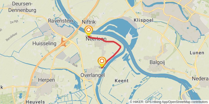Streekpad Nijmegen alt 1 Map