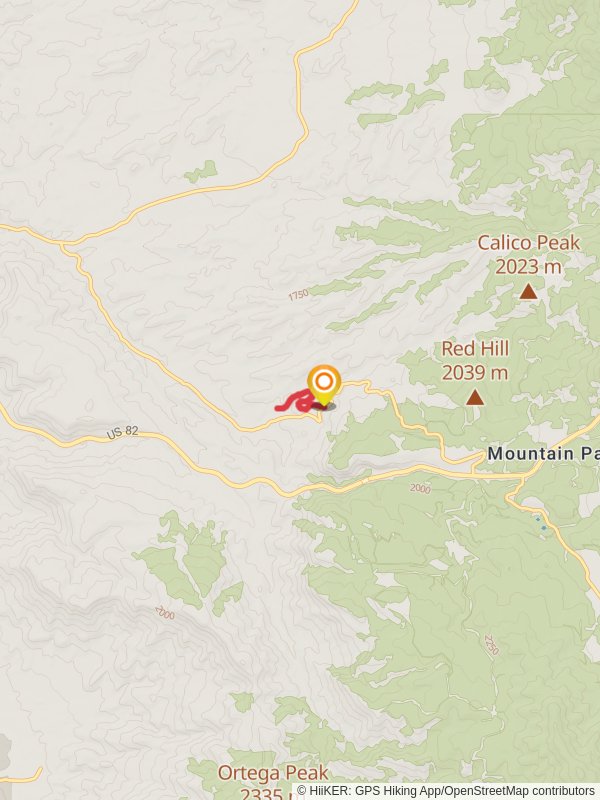 Grand View Short Trail mobile static map