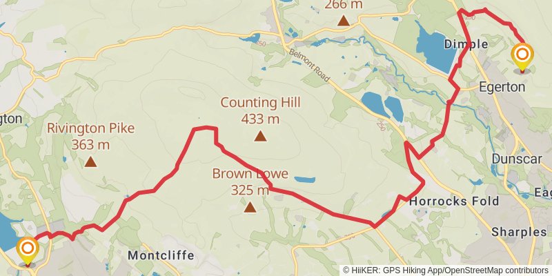 Rotary Way - Bolton stage 4 Map