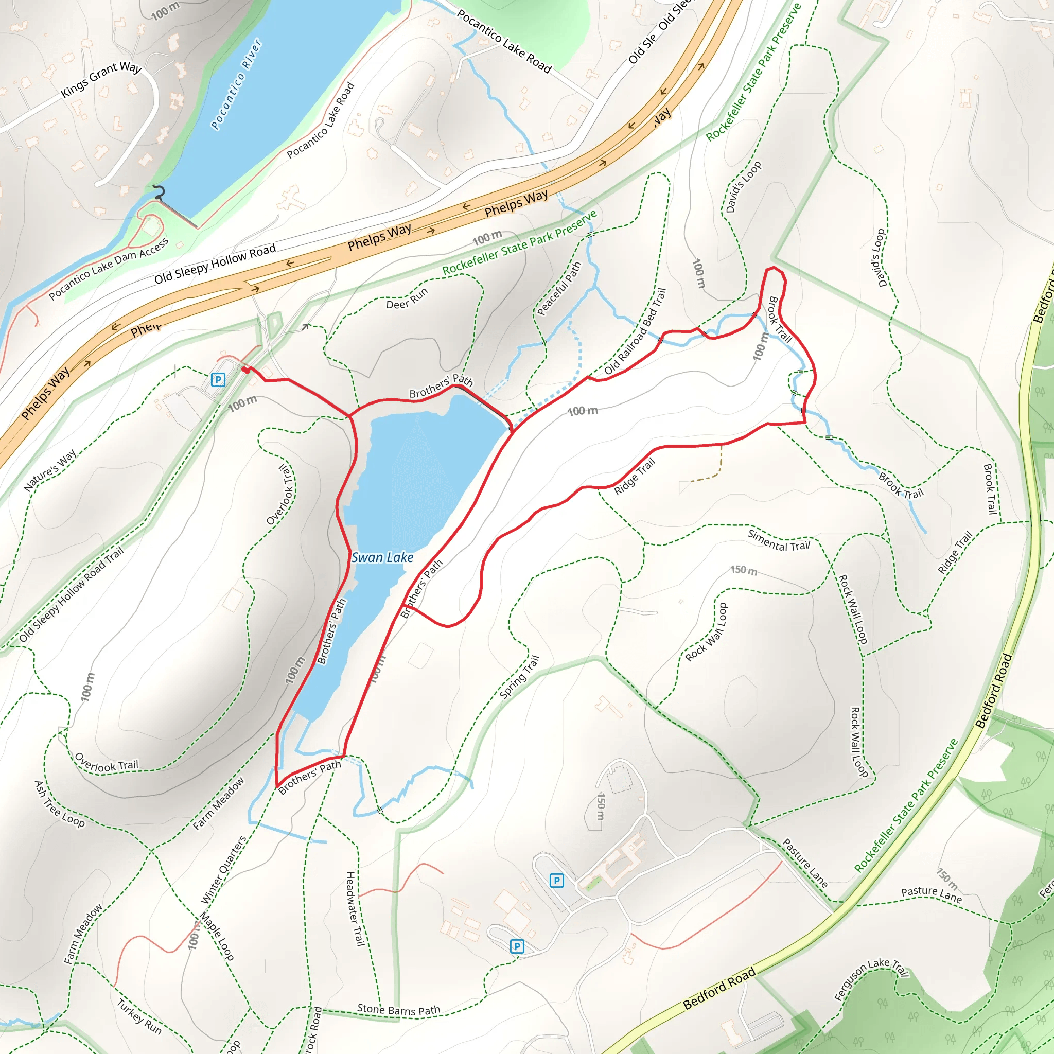 Swan Lake Loop mobile static map