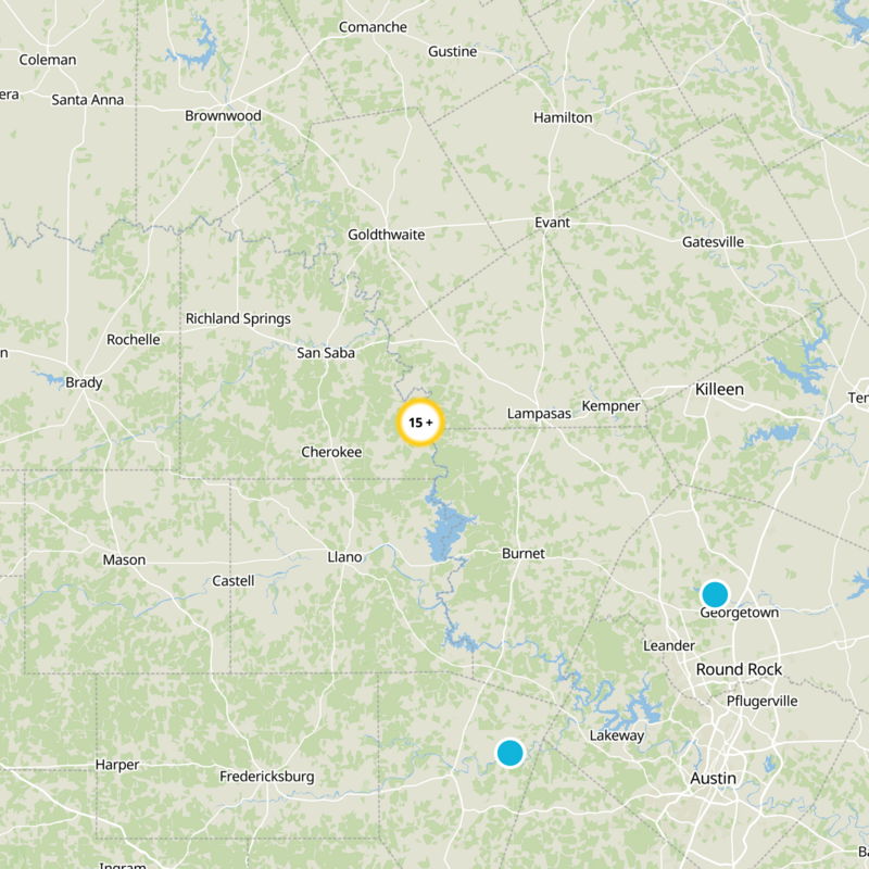San Saba County Static Map