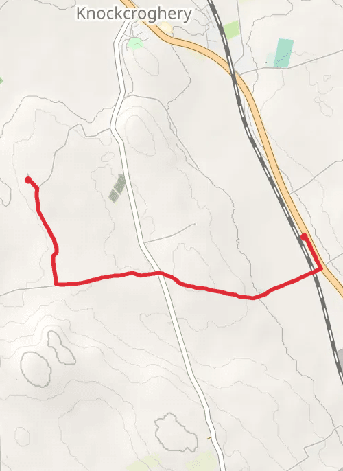 County Roscommon Walking mobile static map