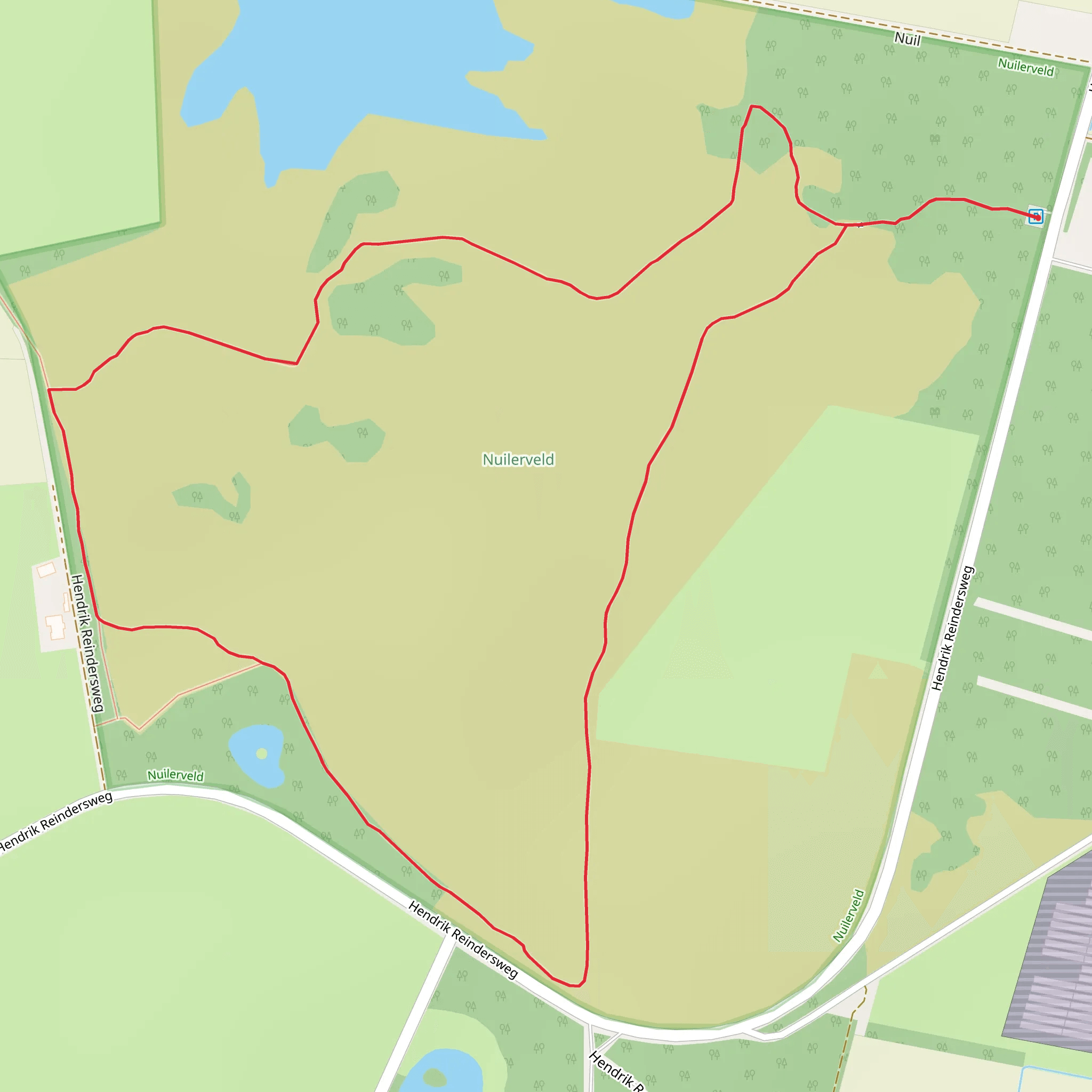 Rondwandeling Nuilerveld Loop mobile static map