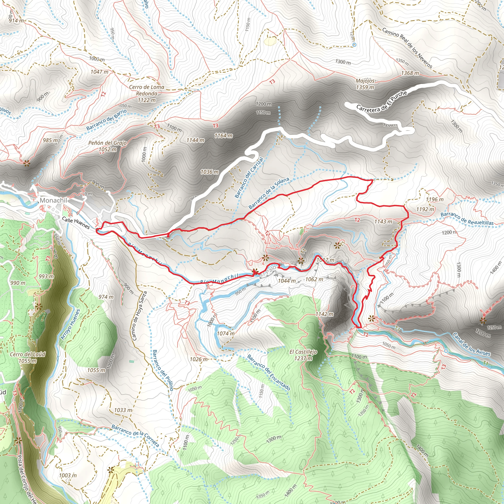 Cahorros de Monachil mobile static map