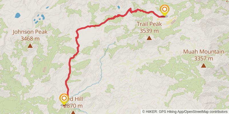 Theodore Solomons Trail stage 24 Map