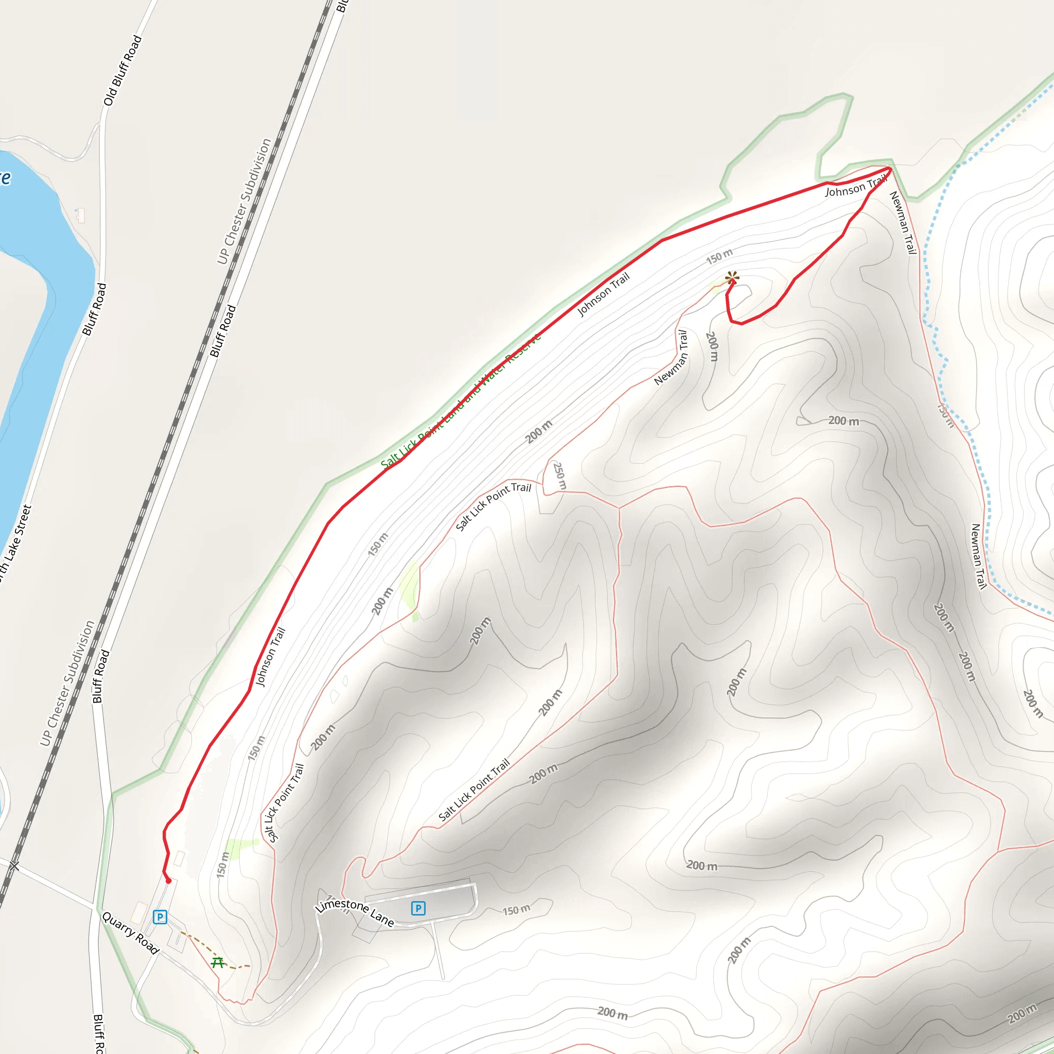 Johnson and Newman Trail mobile static map