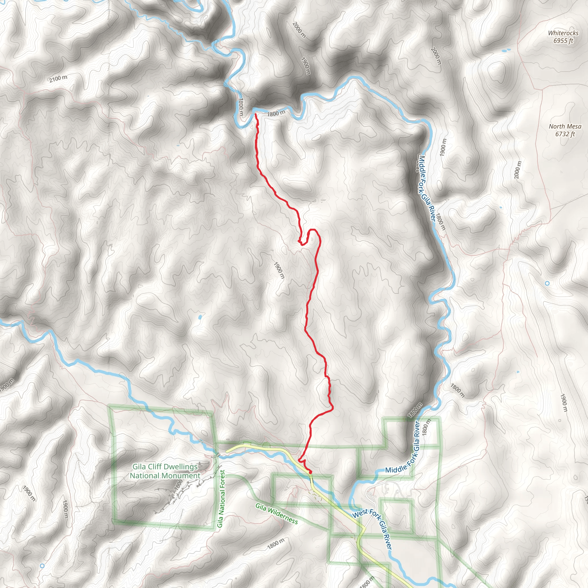Little Bear Canyon Trail mobile static map