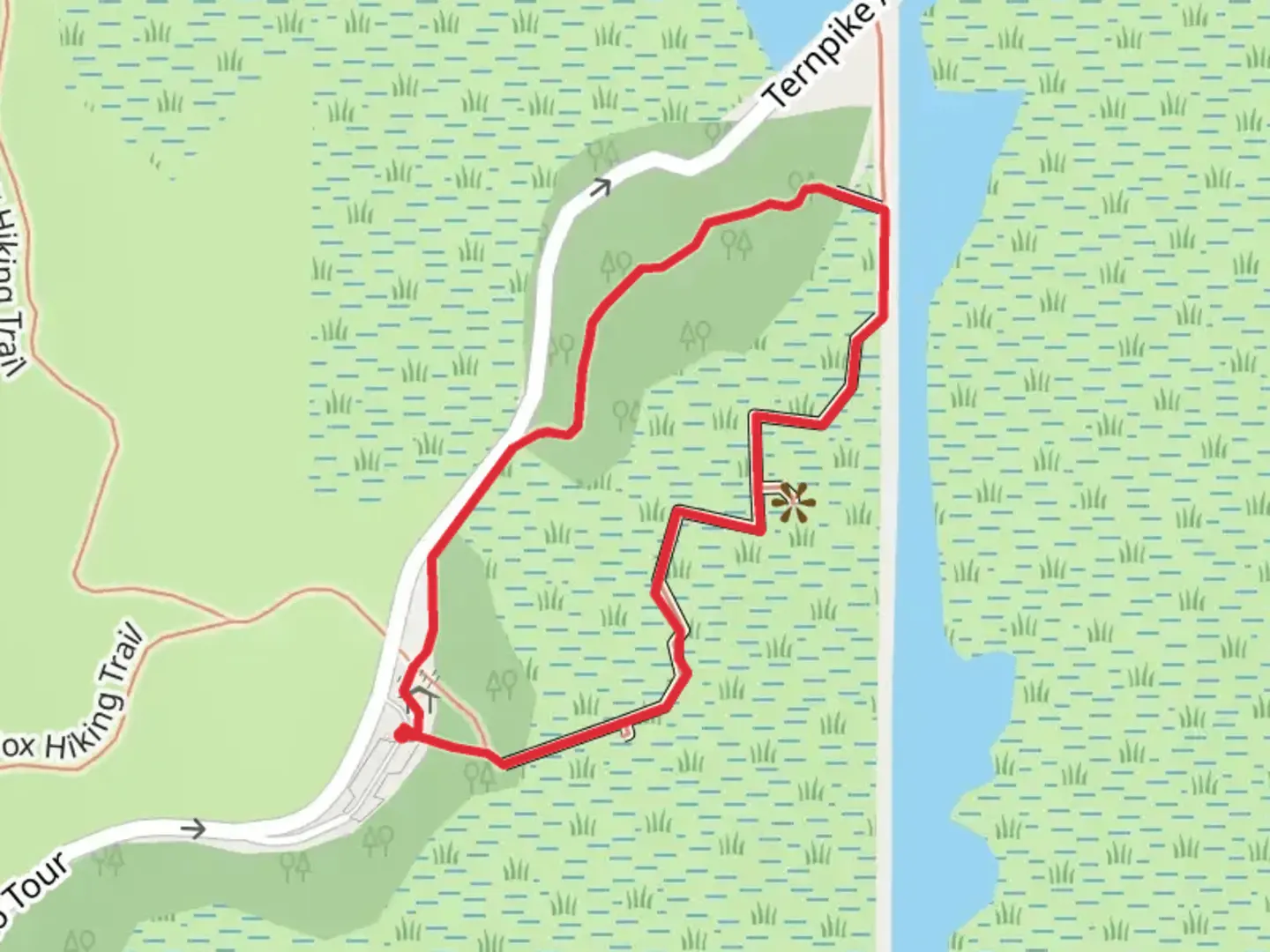 An image depicting the trail Egret Hiking Loop Trail and its surrounding area.