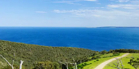 An image depicting the trail Heysen Trail South Coast and its surrounding area.