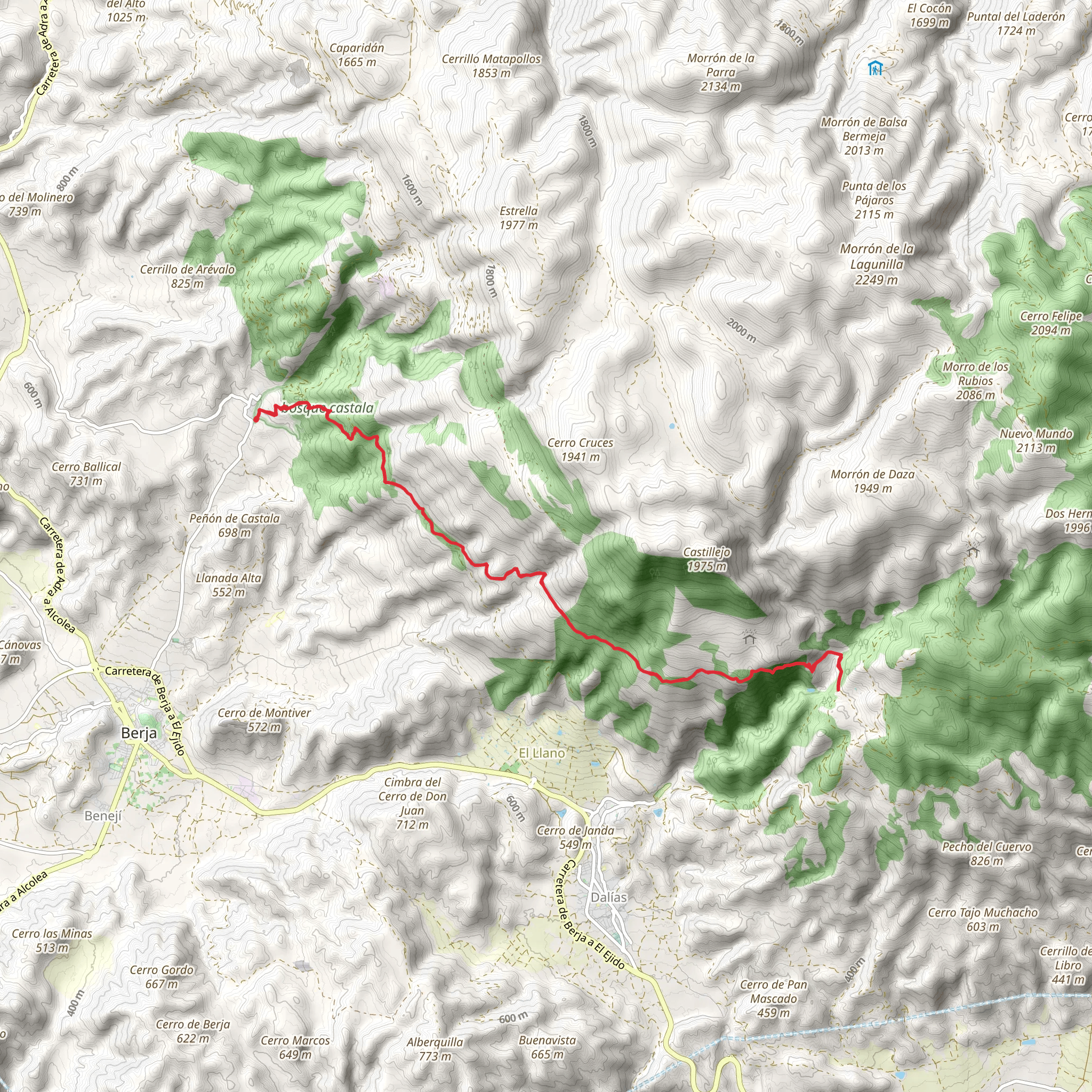Castala Trail mobile static map