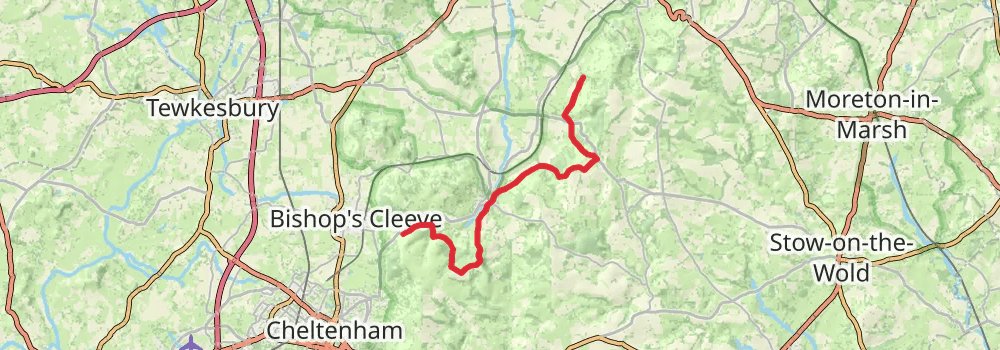 Cotswold Way 11-Day Moderate Tour (Hillwalk Tours) stage 2 Map