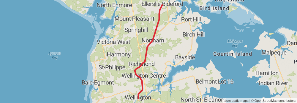 The Island Walk - Prince Edward Island stage 6 Map