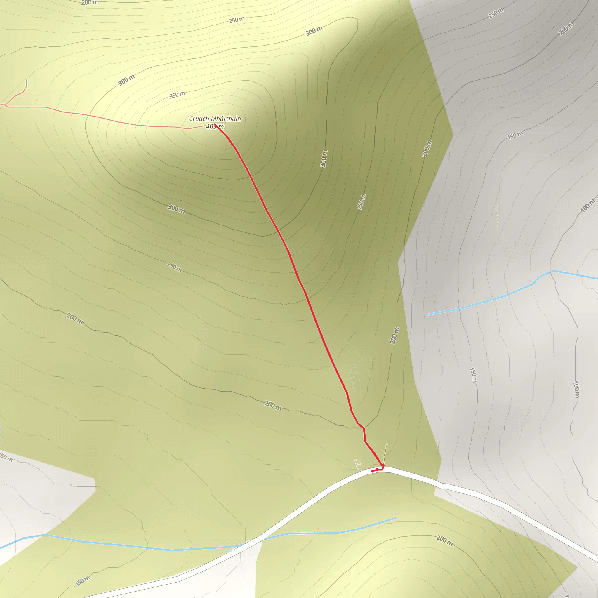 Cruach Mhartain 1 mobile static map