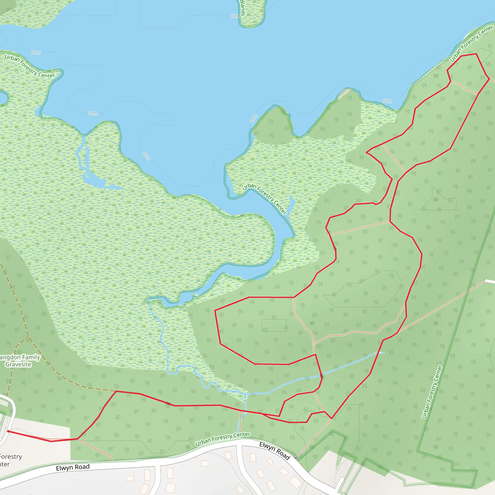 Sagamore Creek Headlands Loop mobile static map