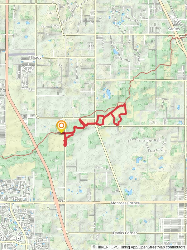 Cross Florida Greenway Loop mobile static map