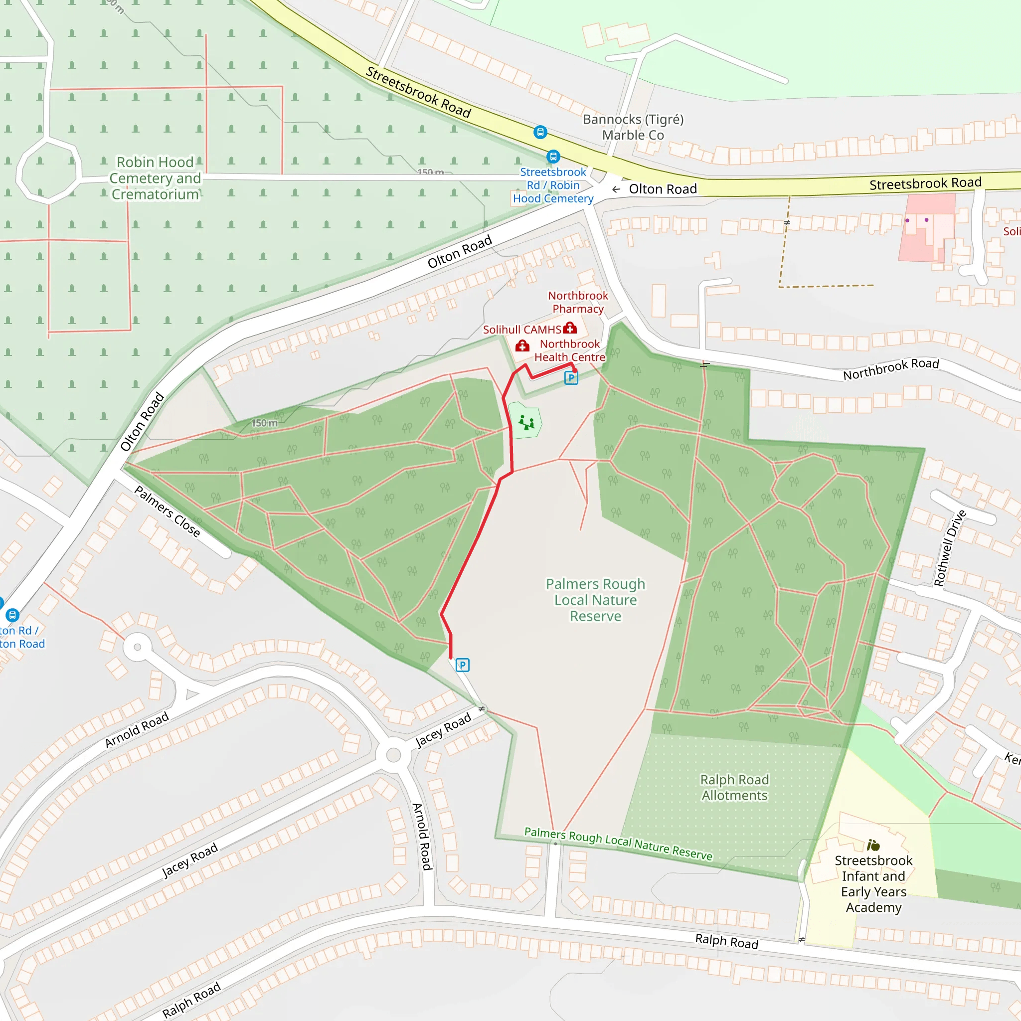 Palmers Rough mobile static map