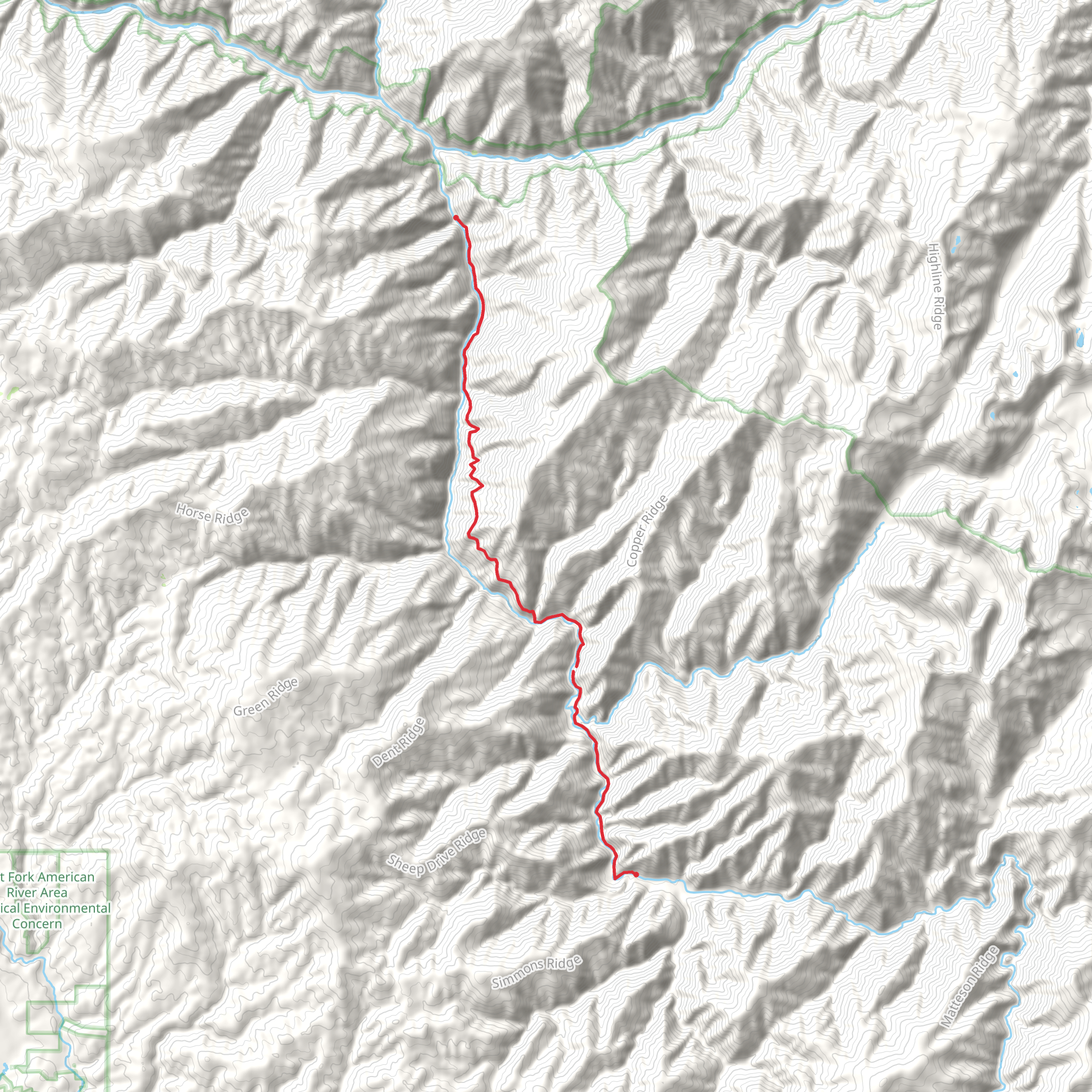 Meadow Creek mobile static map