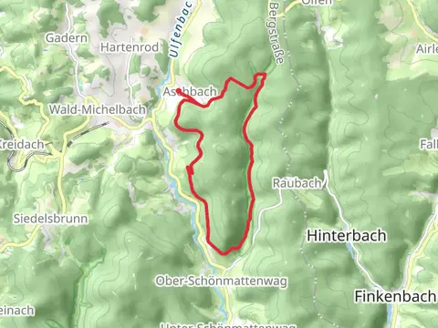 Aschbach and Dürr-Ellenbachtal von Wald-Michelbach Loop