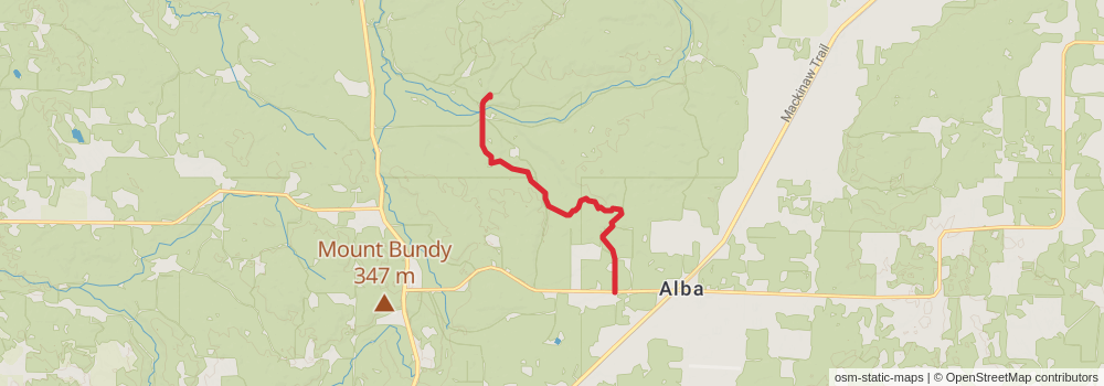 American Perimeter Trail - North Country Primary stage 68 Map