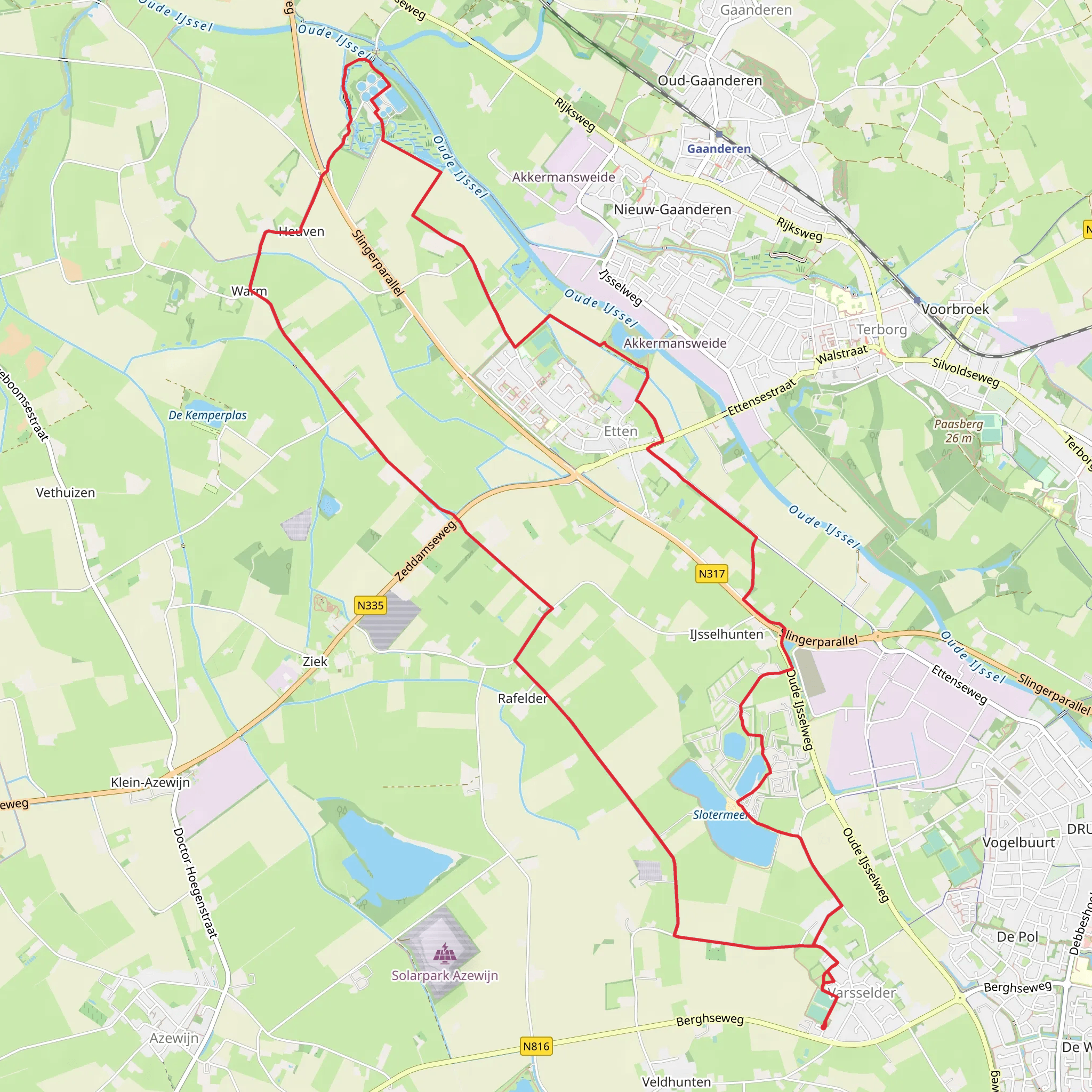 Stotermeer and Zuiveringsinst and Warmse Weg Loop mobile static map