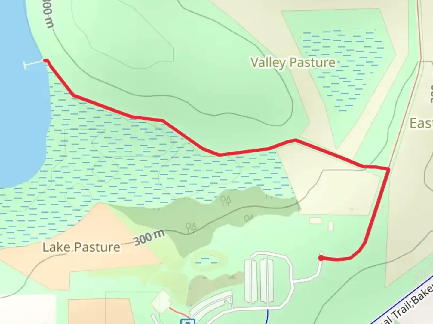 An image depicting the trail Whaletail Lake Walk and its surrounding area.