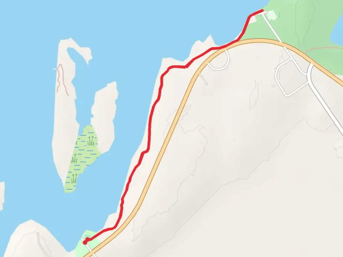 An image depicting the trail Whalen Park Trail and its surrounding area.