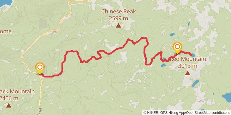 Strawberry Lake Trail stage 2 Map